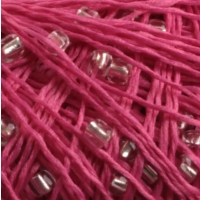 Fuschia- Transparent Beads