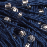 Navy Blue - Transparent Beads